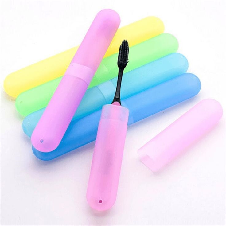 Portable Travel Toothbrush Holder Cover Case Luxury Travel Plastic Container Toothbrush Protection Organizer Box for Oral Care Colorful Toothbrush Storage Cover for School Home Office or Vacation Use