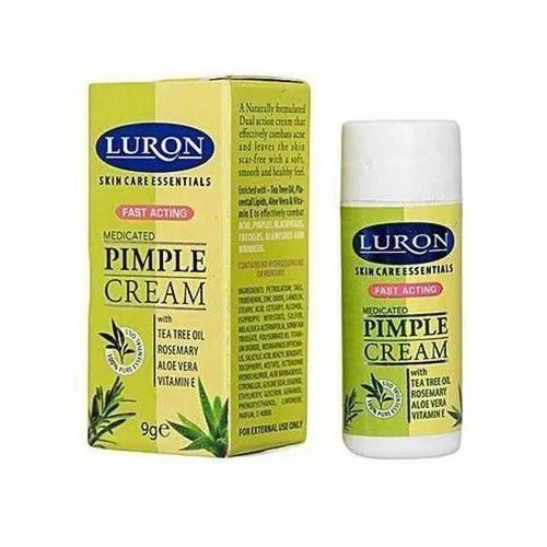 Luron Pimple Cream Medicated Fast Acting Acne -9gm