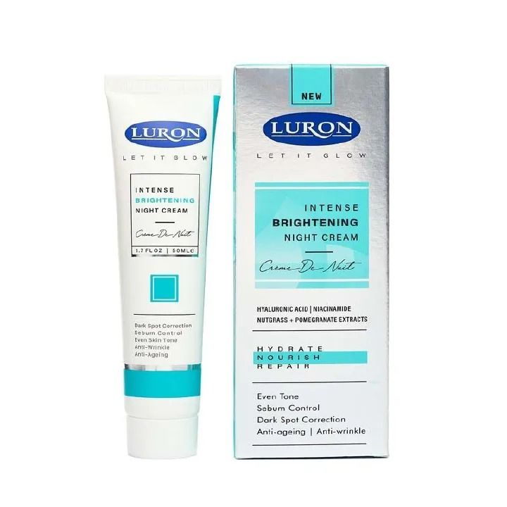 Luron Intense Brightening DAY + NIGHT CREAM Hyaluronic Acid DARK SPOTS MATTE EVEN TONE ANTI-AGEING ANTI-WRINKLE antiaging antiwrinkle