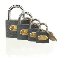 Heavy Duty  tri colour Padlock,Padlocks with Keys, with 3 Same Key,