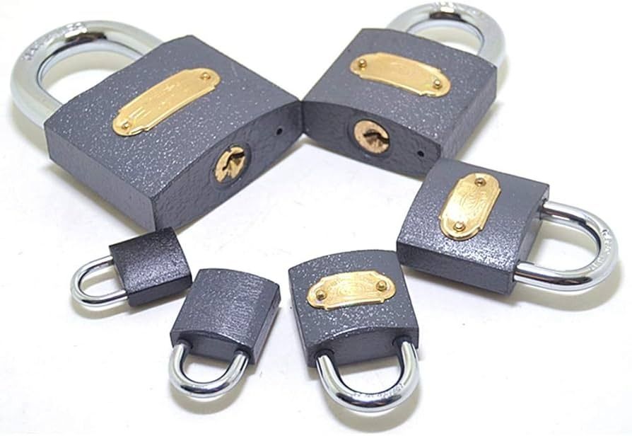 Heavy Duty  tri colour Padlock,Padlocks with Keys, with 3 Same Key,