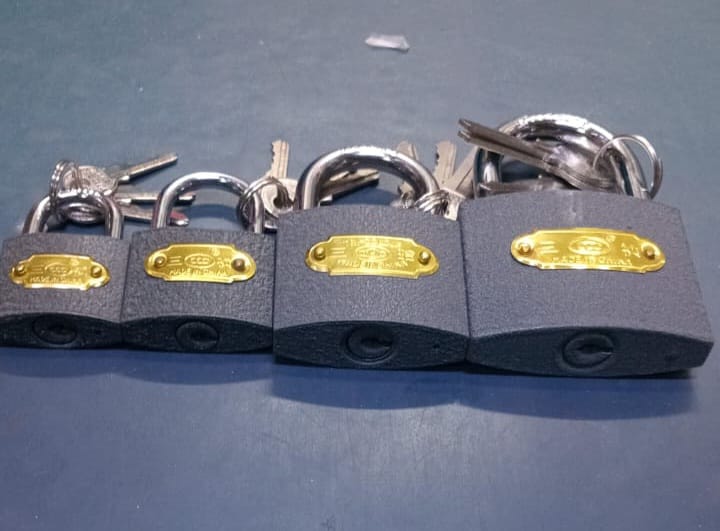 Heavy Duty  tri colour Padlock,Padlocks with Keys, with 3 Same Key,