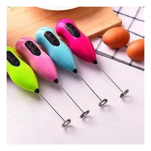 Electric Hand-Held Battery Powered Whisk Egg Beater, Milk, Coffee Frother Mixer Fruit Stick