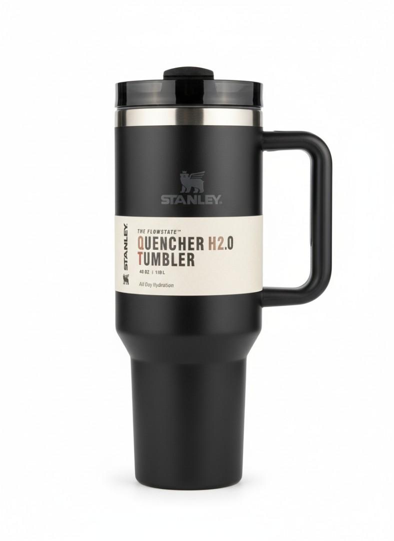 Original stanley tumbler cups,“Stanley Tumbler Cup 1L – Insulated Stainless Steel Travel Mug, Hot & Cold Water Flask with Straw”  stainless steel, 1.2 liters, double walled vacuum flask