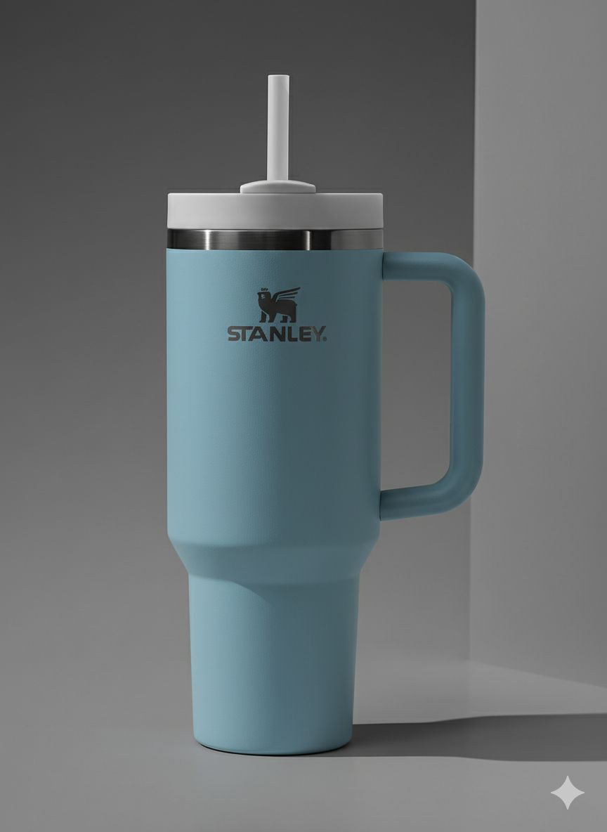 Original stanley tumbler cups,“Stanley Tumbler Cup 1L – Insulated Stainless Steel Travel Mug, Hot & Cold Water Flask with Straw”
 stainless steel, 1.2 liters, double walled vacuum flask