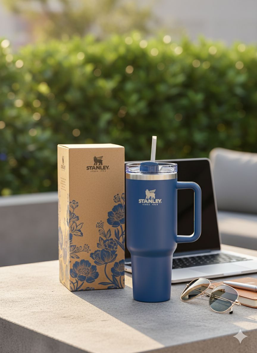Stanley Quencher H2.0 Insulated Stainless Steel Tumbler Cup 40oz with Lid and Straw – stanely cups Reusable Hot & Cold Travel Mug