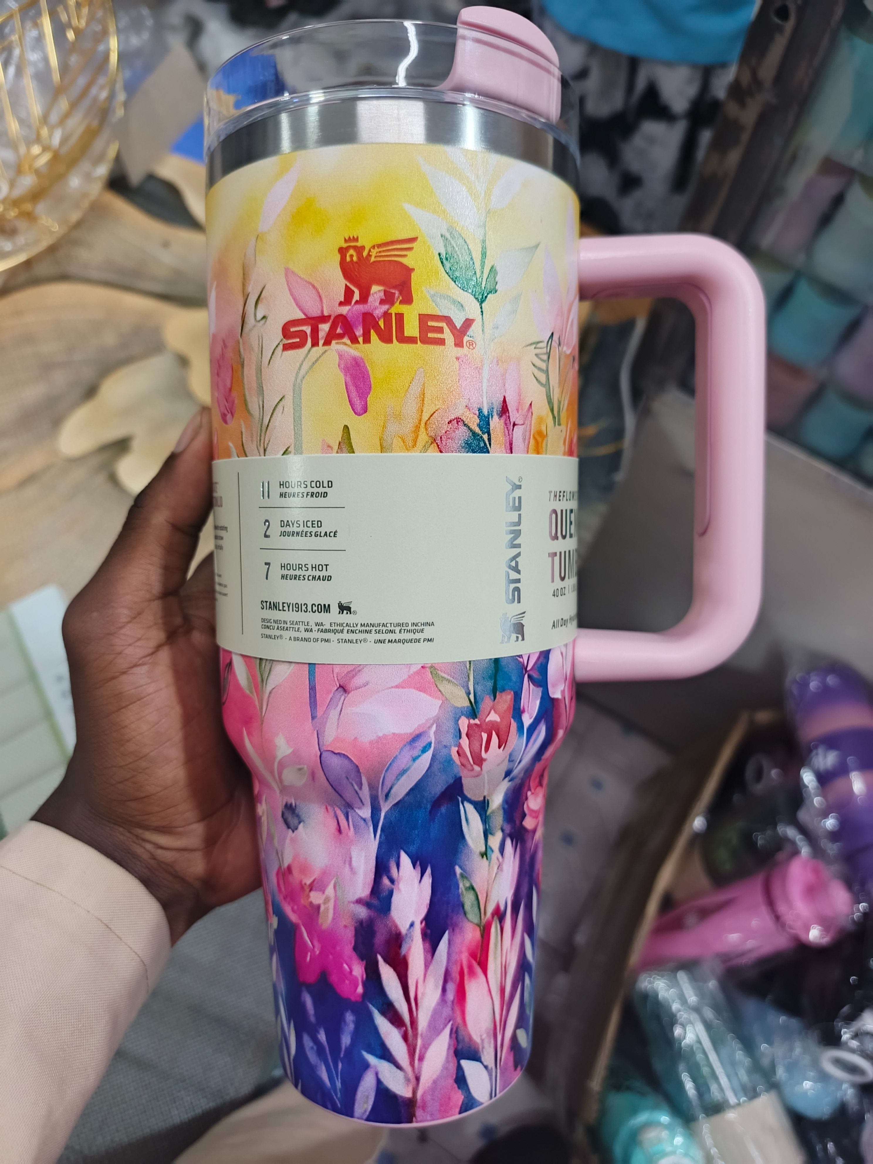 Stanley Quencher H2.0 Insulated Stainless Steel Tumbler Cup 40oz with Lid and Straw – Reusable Hot & Cold Travel Mug