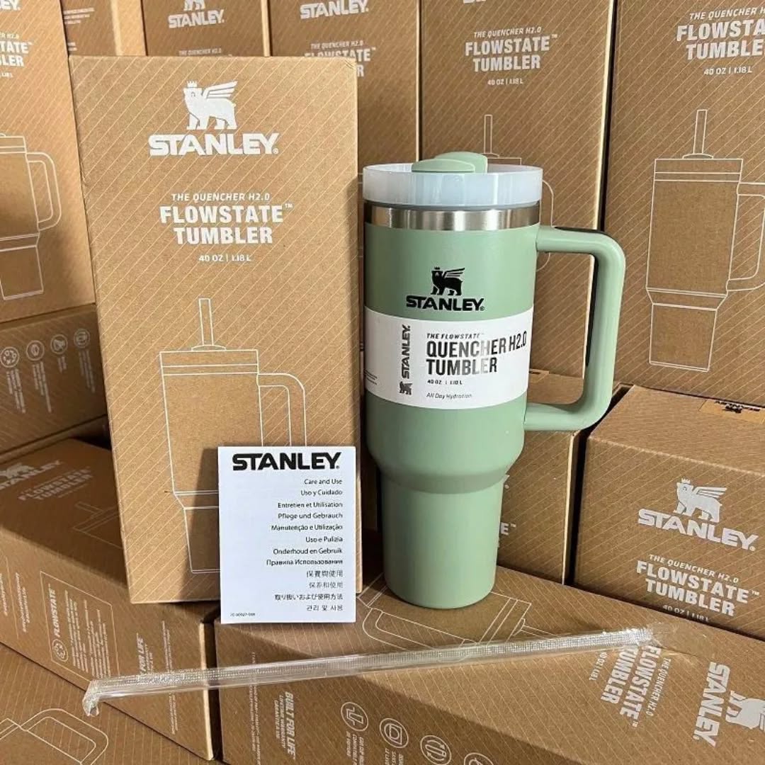 Original stanely tumbler cups,“Stanley Tumbler Cup 1L – Insulated Stainless Steel Travel Mug, Hot & Cold Water Flask with Straw”  stainless steel, 1.2 liters, double walled vacuum flask