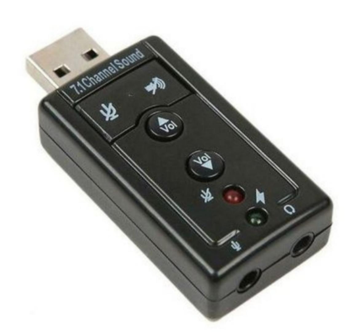 7.1 Channel Sound Card USB 2.0 Audio Adapter