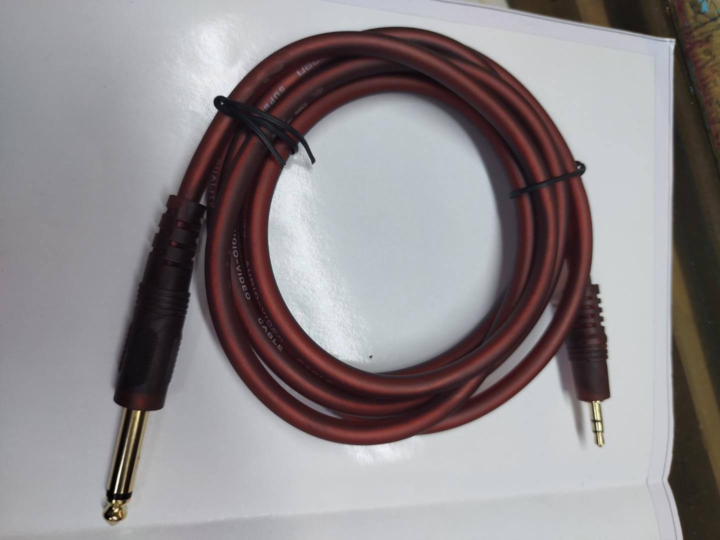 3.5mm to 6.6mm signal cable 1.8M