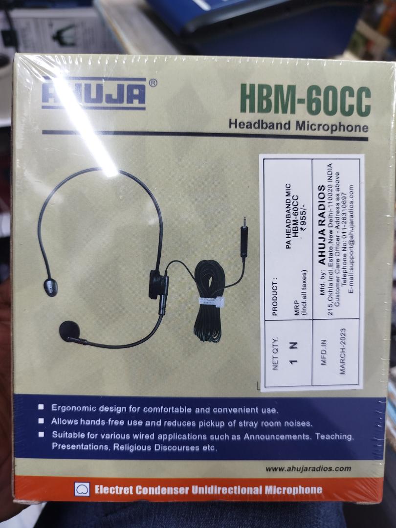 AHUJA HBM-60CC Headband Microphone