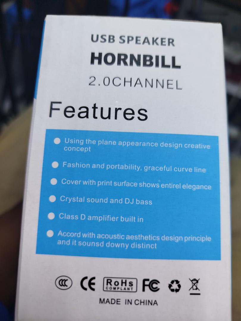 Hornbill 2.0 CH USB Speakers