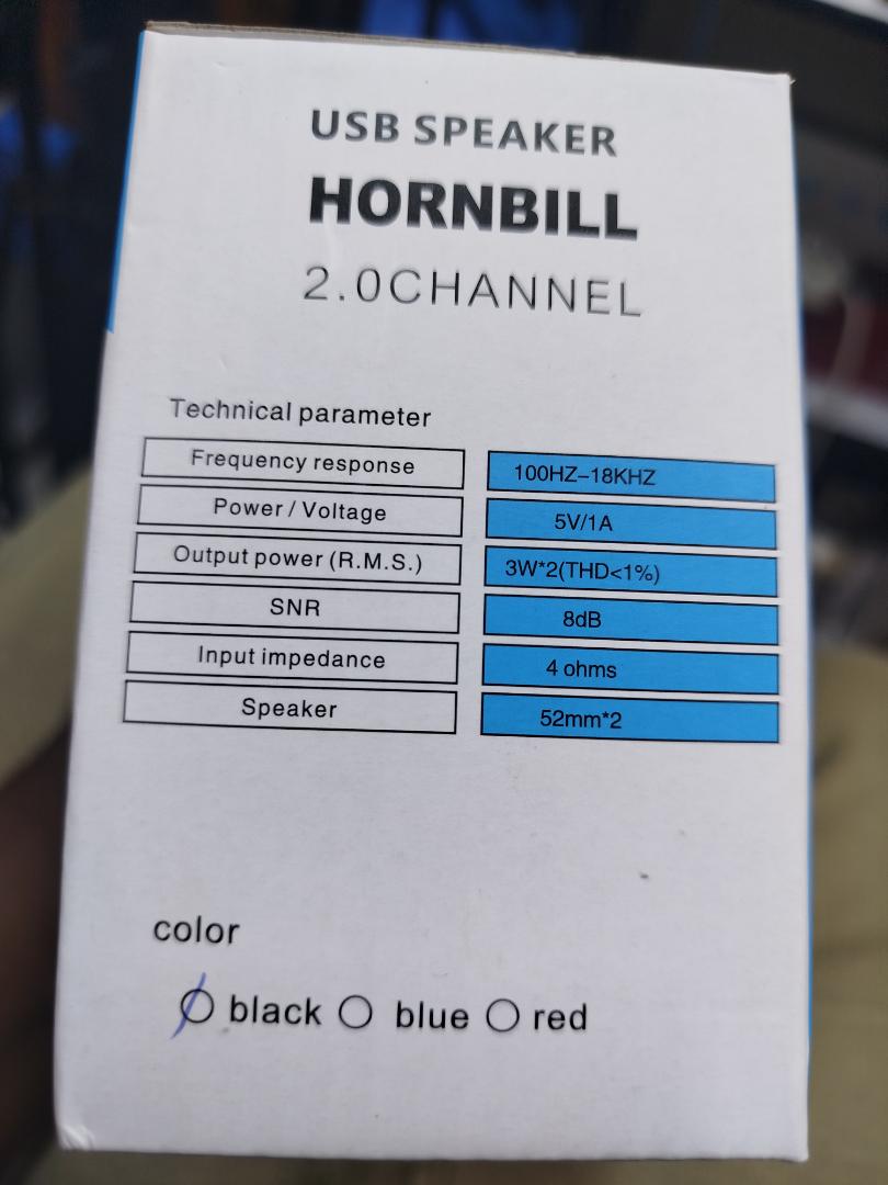 Hornbill 2.0 CH USB Speakers