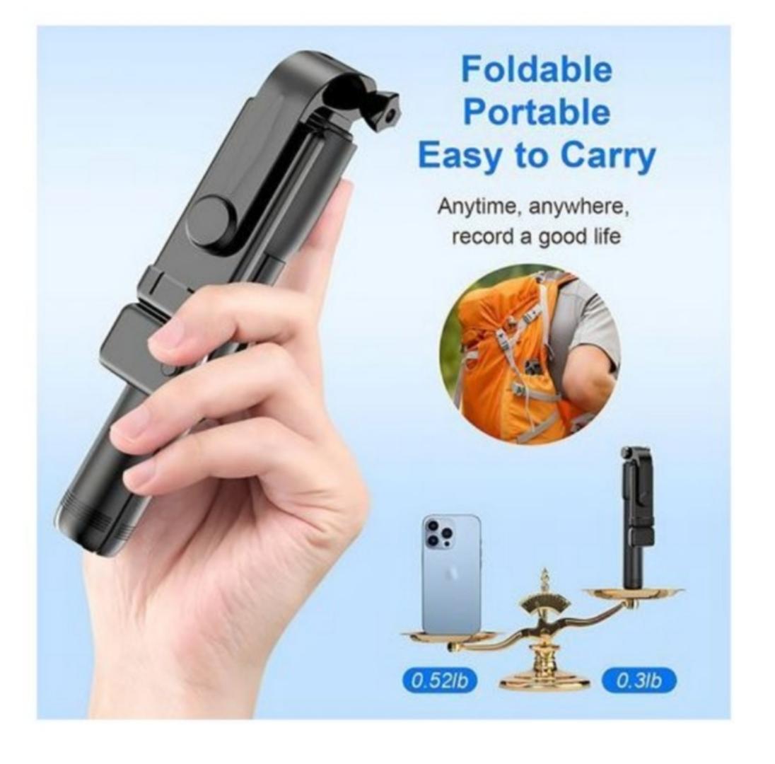 Selfie stick with led lights & Bluetooth shutter