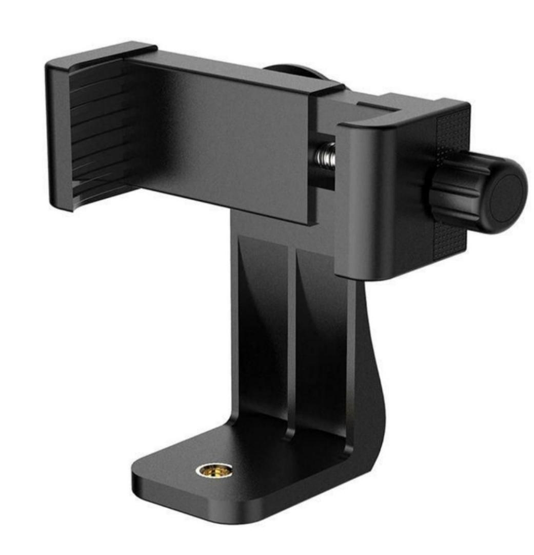 Portable 360 degrees rotation universal tripod mount phone holder