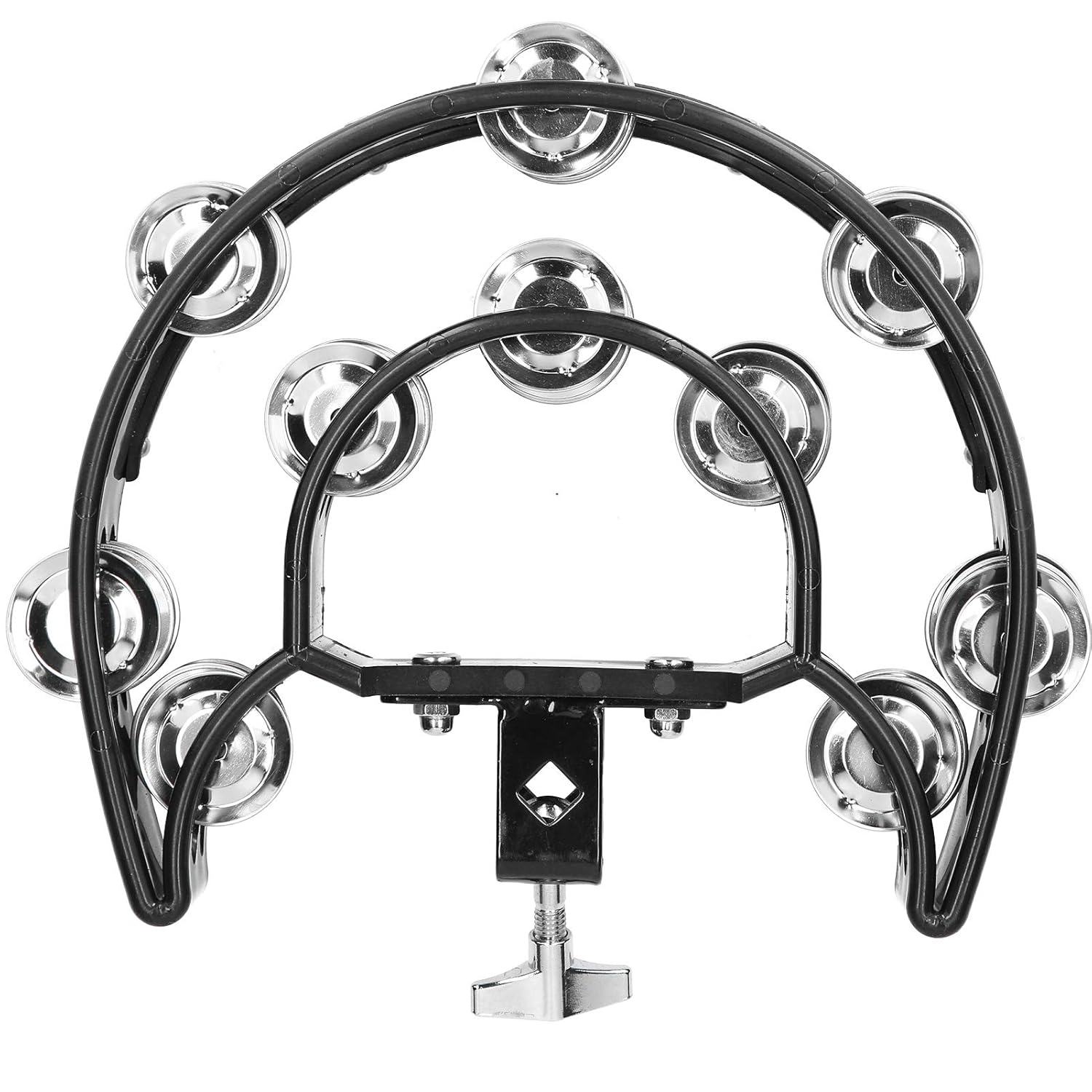 Drum Set Tambourine with Mounting Eye Bolt, Hi Hat Tambourine