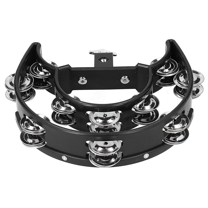 Drum Set Tambourine with Mounting Eye Bolt, Hi Hat Tambourine