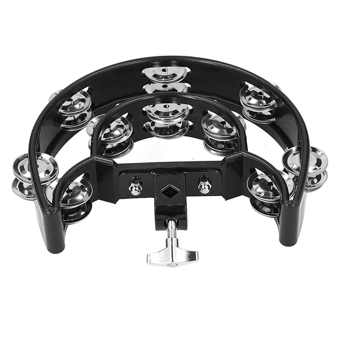 Drum Set Tambourine with Mounting Eye Bolt, Hi Hat Tambourine