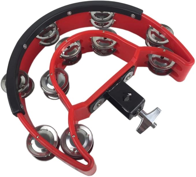 Drum Set Tambourine with Mounting Eye Bolt, Hi Hat Tambourine