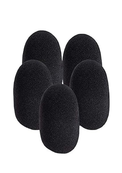 5 Pcs Handheld Stage Microphone Windscreen Foam Mic Cover/sponge Black