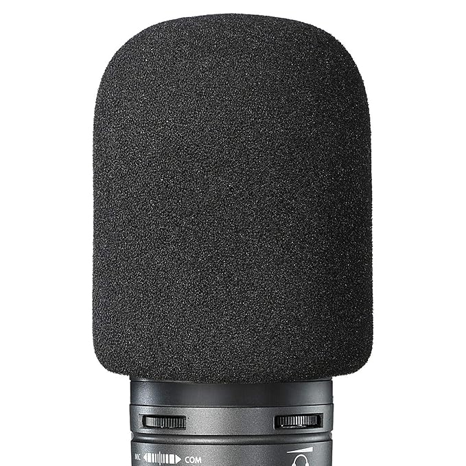 5 Pcs Handheld Stage Microphone Windscreen Foam Mic Cover/sponge Black