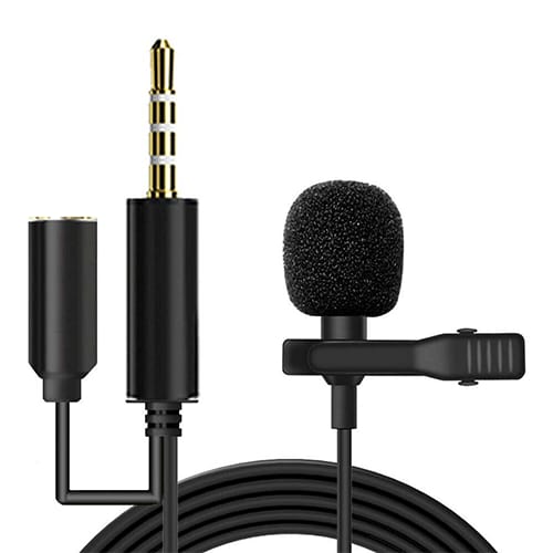 Lavalier 3.5MM GL142 Lavalier Microphone with Headphone playback interface