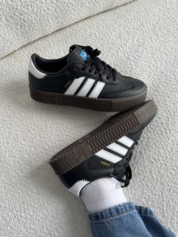 High Quality Adidas Samba Double sole Unisex Sneakers Black White shoes.