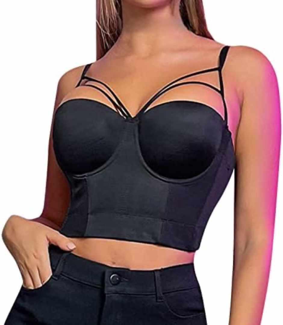 LADIES /MUMS BEAUTIFUL, CUTE BRALLETS /TOPS CAN BE WORN WITH BLAZERS, COVER UPS OR JUST STYLE WITH JEANS OR SHORTS.