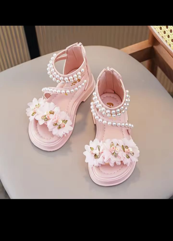 GIRLS/KIDS BEST QUALITY OPEN SHOES  BEAUTIFUL CLASSY CUTE LITTLE SHOES