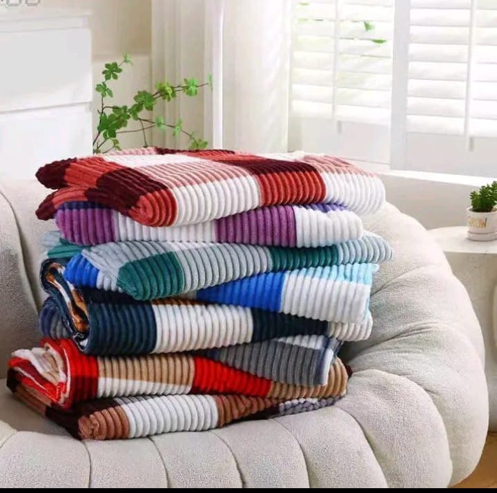 Offer! Offer! Offer! grab your Checked Velvet Fleece Blanket at Crazy Deal