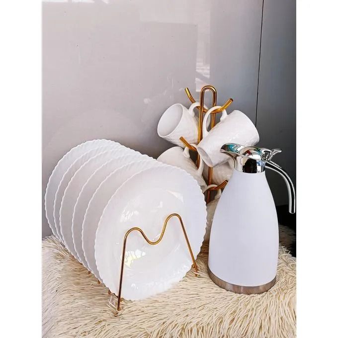 13 pcs dinner sets Crazy unbelievable offers 1 flask 6 plates 6 cups Buy all modern era comes with modern kitchen utensils