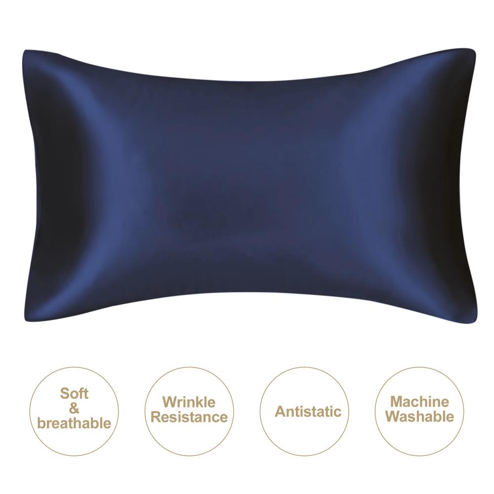 JuwenSilk silky stain pillowcase silky pillowcase natural silk pillowcase mulberry silk pillow case standard queen king
