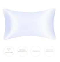 JuwenSilk silky stain pillowcase silky pillowcase natural silk pillowcase mulberry silk pillow case standard queen king