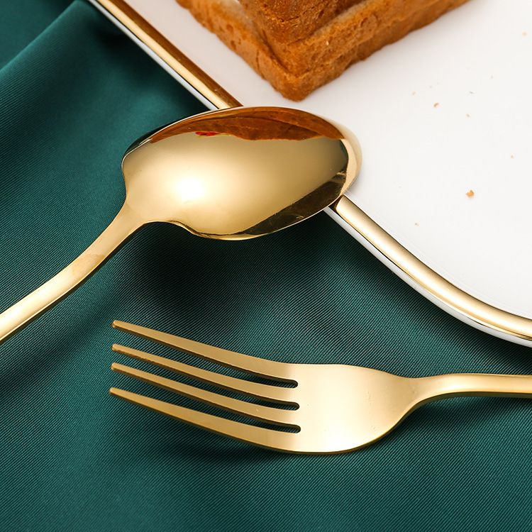 24pcs Tableware Set Gift Box Stainless Steel Western Steak Knife Fork Spoon Tableware Kitchen Tool Set For Household Commercial