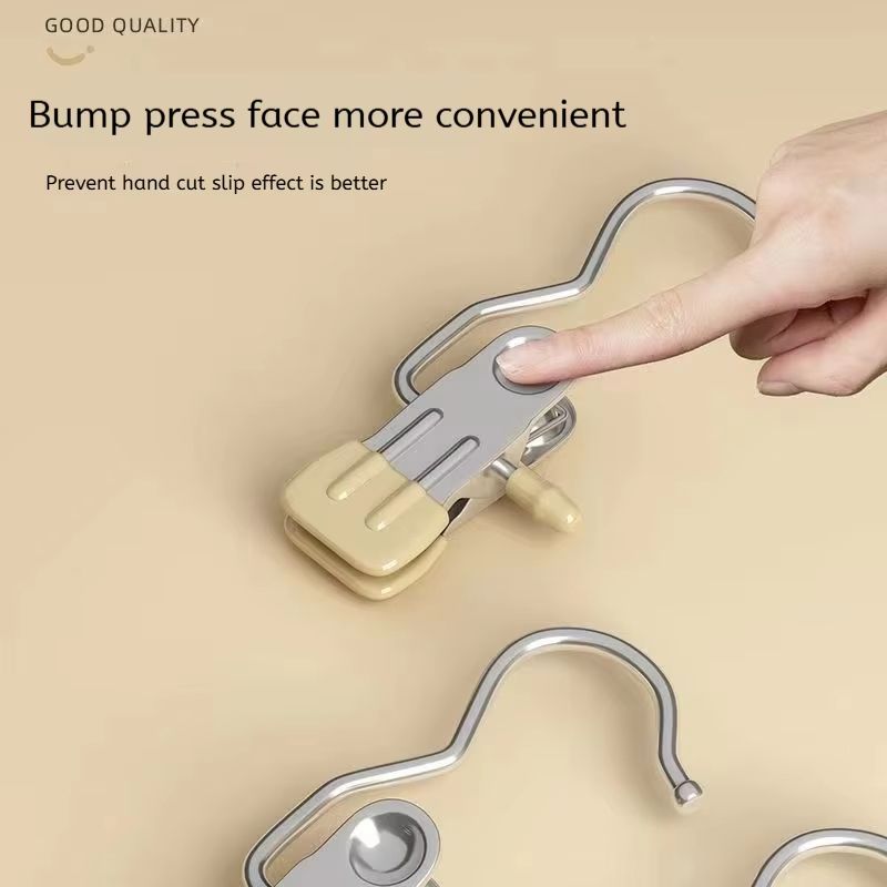 5/10/20/30pcs Closet Clothes Organizer No Trace Clothespins Clothes Pegs With Hooks Pants Socks Drying Clothes Hangers Clip