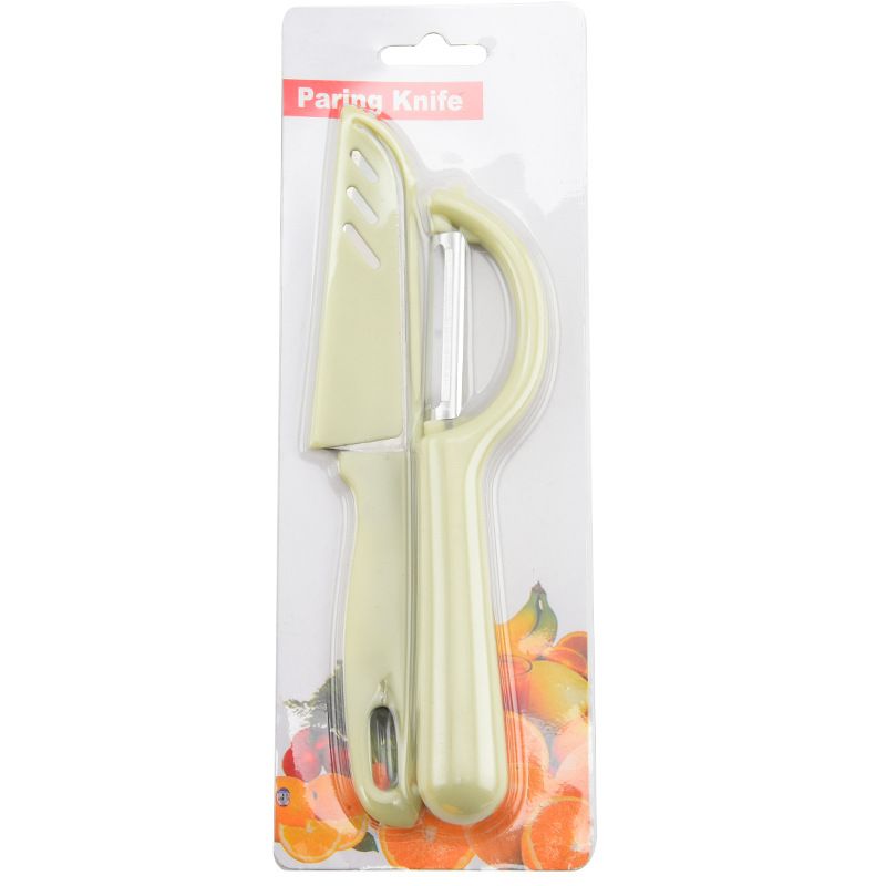 2pcs Multifunctional Long Handle Peeler and Knife Set, Sharp Peeler, Fruits, Vegetable, Potato, Carrot, Easy Peeling Tools, Kitchen Gadgets