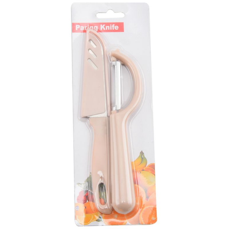 2pcs Multifunctional Long Handle Peeler and Knife Set, Sharp Peeler, Fruits, Vegetable, Potato, Carrot, Easy Peeling Tools, Kitchen Gadgets