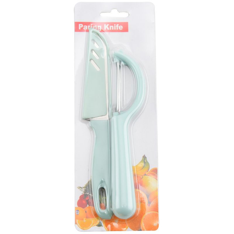 2pcs Multifunctional Long Handle Peeler and Knife Set, Sharp Peeler, Fruits, Vegetable, Potato, Carrot, Easy Peeling Tools, Kitchen Gadgets