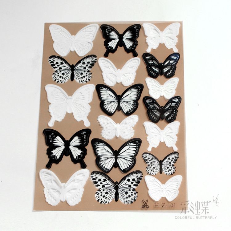 New 32Pcs/Lot Crystal Butterflies 3D Wall Sticker Beautiful Butterfly Living Room For Kids Room Wall Decals Home Decoration