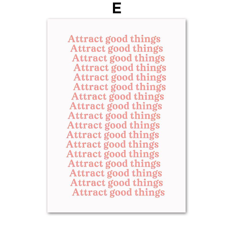 202408WYJ1559 Pink Flower Letter Posters Canvas Painting Modern Love Heart Round Shape Pictures Prints Wall Art for Living Room Decor Unframed