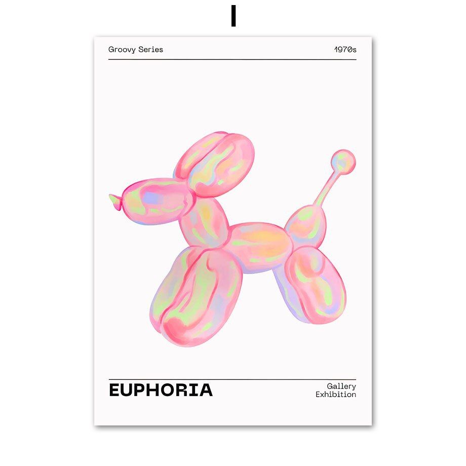 202408WYJ1559 Pink Flower Letter Posters Canvas Painting Modern Love Heart Round Shape Pictures Prints Wall Art for Living Room Decor Unframed