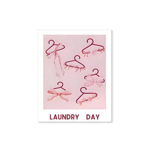 202411WYJ1709 Romantic pink bow cherry wine glass bedroom living room canvas painting decorative painting Canvas Painting Picture Aesthetics Room Decor