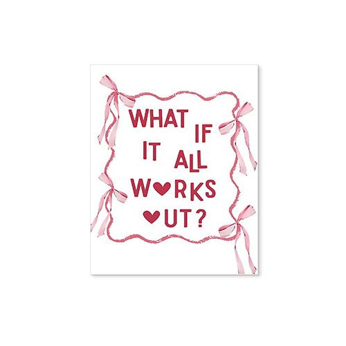 202411WYJ1709 Romantic pink bow cherry wine glass bedroom living room canvas painting decorative painting Canvas Painting Picture Aesthetics Room Decor
