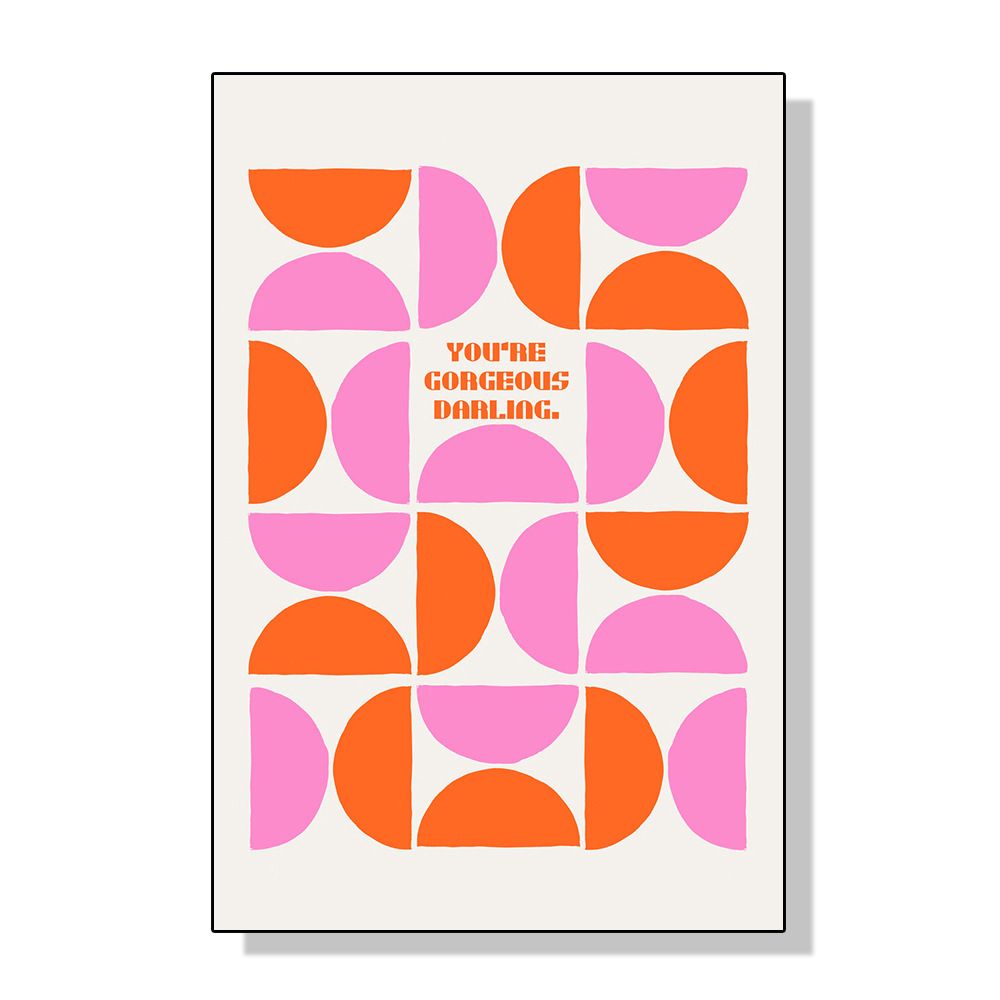 202502WYJ1833 Nordic Only Positive Vibes Girls Pink Inspirational Quote Posters Prints Canvas Painting Abstract Wall Art For Room Home decor