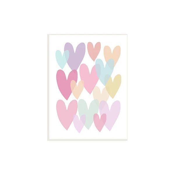 202401WYJ1061 Cartoon Pastel Sun Rainbow Heart Growth Quotes Wall Art Nordic Posters Pictures Kids Room Decor Canvas Painting Prints