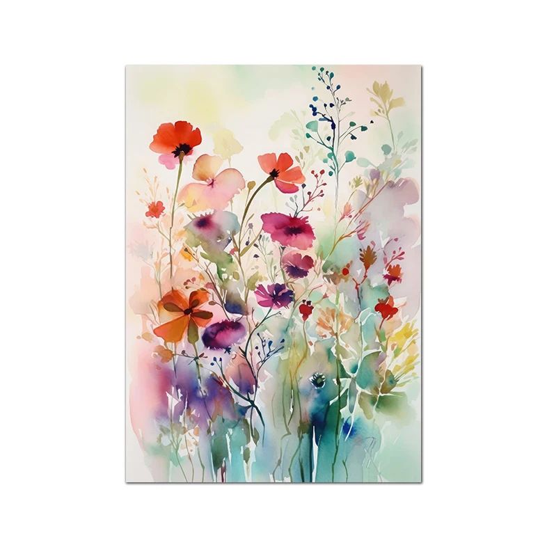 202311WYJ990 Decorative Painting for Bedroom Decoration Flower Sea Posters for Wall Decor Flower Posters and Prints, Canvas Print, Wall Art Picture for Living Room