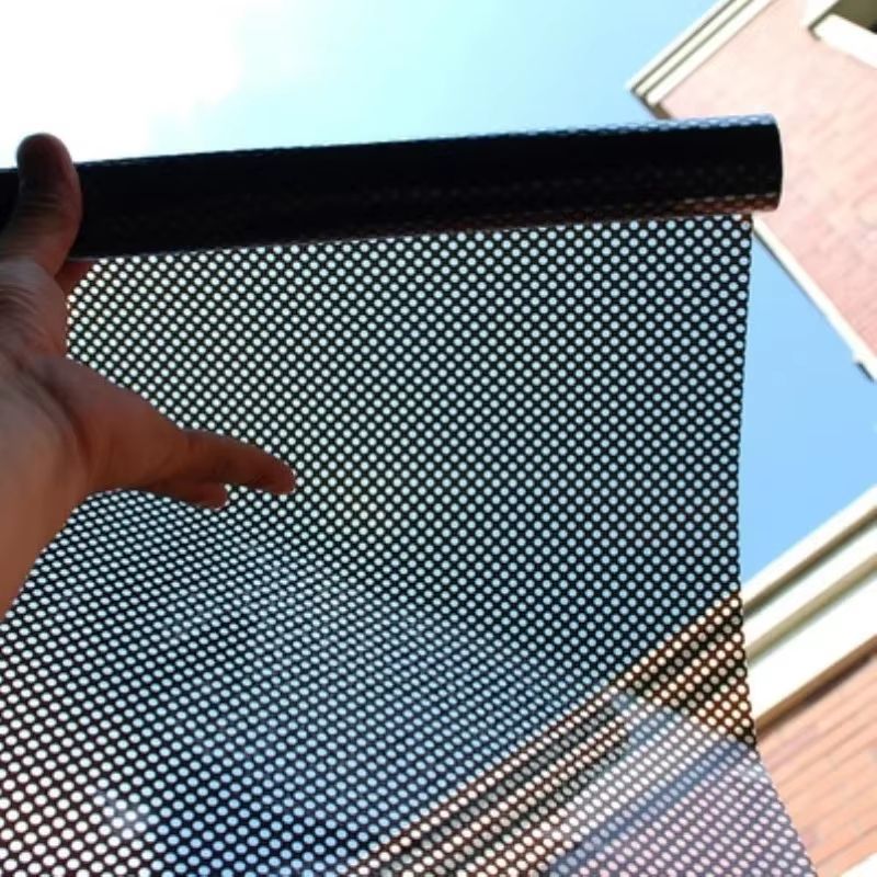 Self Adhesive Mesh Shading Film Glass Film Window Decoration Window Sticker Window Paper Shading Insulation Film Wall Stickers