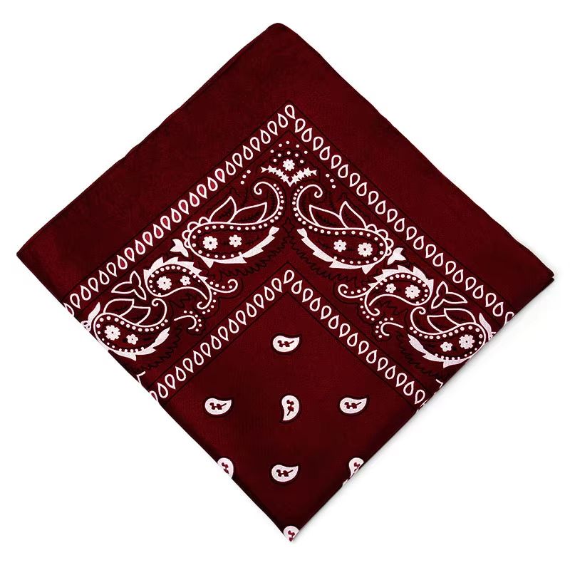 Unisex Men Women Bandana Hairband Cowboy Mens Biker Sports Headwear Wrist Hairwrap Paisley Head Wrap Square Scarf