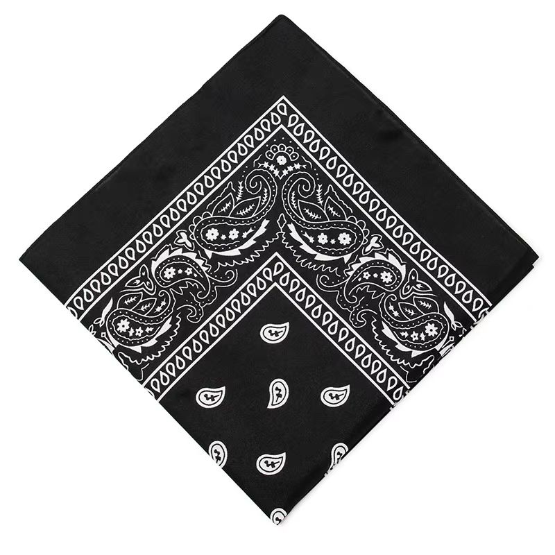 Unisex Men Women Bandana Hairband Cowboy Mens Biker Sports Headwear Wrist Hairwrap Paisley Head Wrap Square Scarf