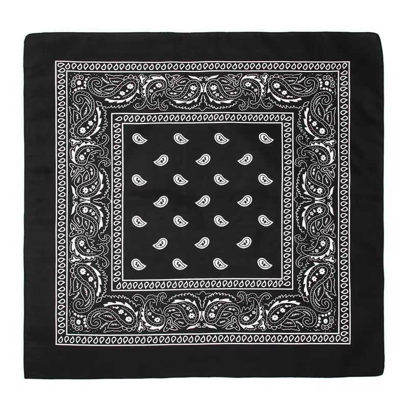 Unisex Men Women Bandana Hairband Cowboy Mens Biker Sports Headwear Wrist Hairwrap Paisley Head Wrap Square Scarf